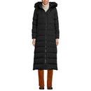 Lands' End Womens Maxi Down Coat Black Regular X-Small - SIZE: XS - Brand New