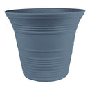 The HC Companies Sedona Round Self-Watering Pot 12" Slate Blue, Pack of 1 - Brand New