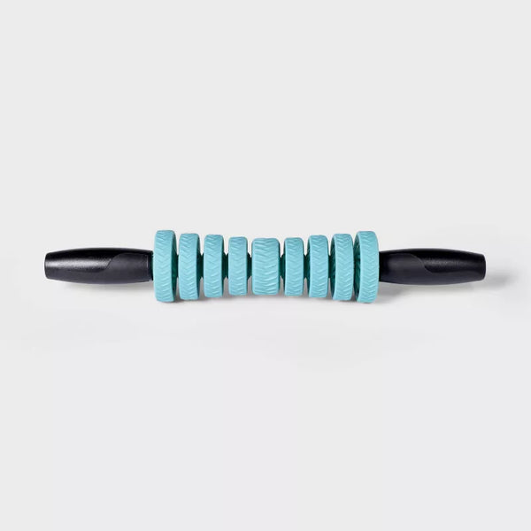 ALL IN MOTION ADJUSTABLE HANDHELD ROLLER - BLACK/LIGHTBLUE - Like New