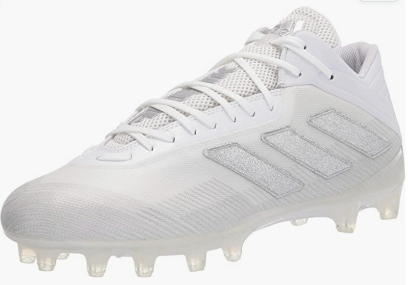 Adidas Men's Freak Carbon Football Shoe White/Silver Metallic/White 10.5 Like New