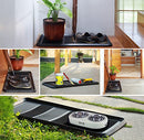 IRONGATE Heavy Duty Big Foot Boot Tray Set 2 100% Rubber Mat 16x32 - Black - Brand New