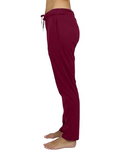 Galaxy by Harvic Women's Loose Fit Lounge Pants - Burgundy (3XL) - Brand New