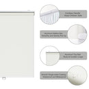 AOSKY Roller Window Shades Blinds Shading Window Cordless W40xL72 Pure White - Brand New