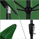 ASTELLA 10FT X 6FT STEEL MARKET PATIO UMBRELLA - HUNTER GREEN - Like New