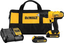 DEWALT 20V Max Cordless Drill / Driver Kit Compact 1/2" DCD771C2 - Yellow/BLACK Like New