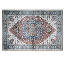 BIBB HOME WASHABLE FLANNEL PRINTED AREA RUG LATEX BACK 5X7FT - - Scratch & Dent