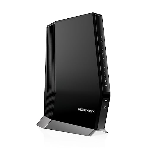 NETGEAR NIGHTHAWK CABLE MODEM AND WIFI 6 ROUTER COMBO CAX80 - BLACK - Like New