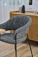 Home Source 32" Mid-Century Style Dining Living Room Chairs Set of 2 (Black) - Brand New