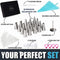 CHEFAST CAKE DECORATING TIP SET 20 PIPING TIPS 5 FROSTING BAGS AND MORE - Like New