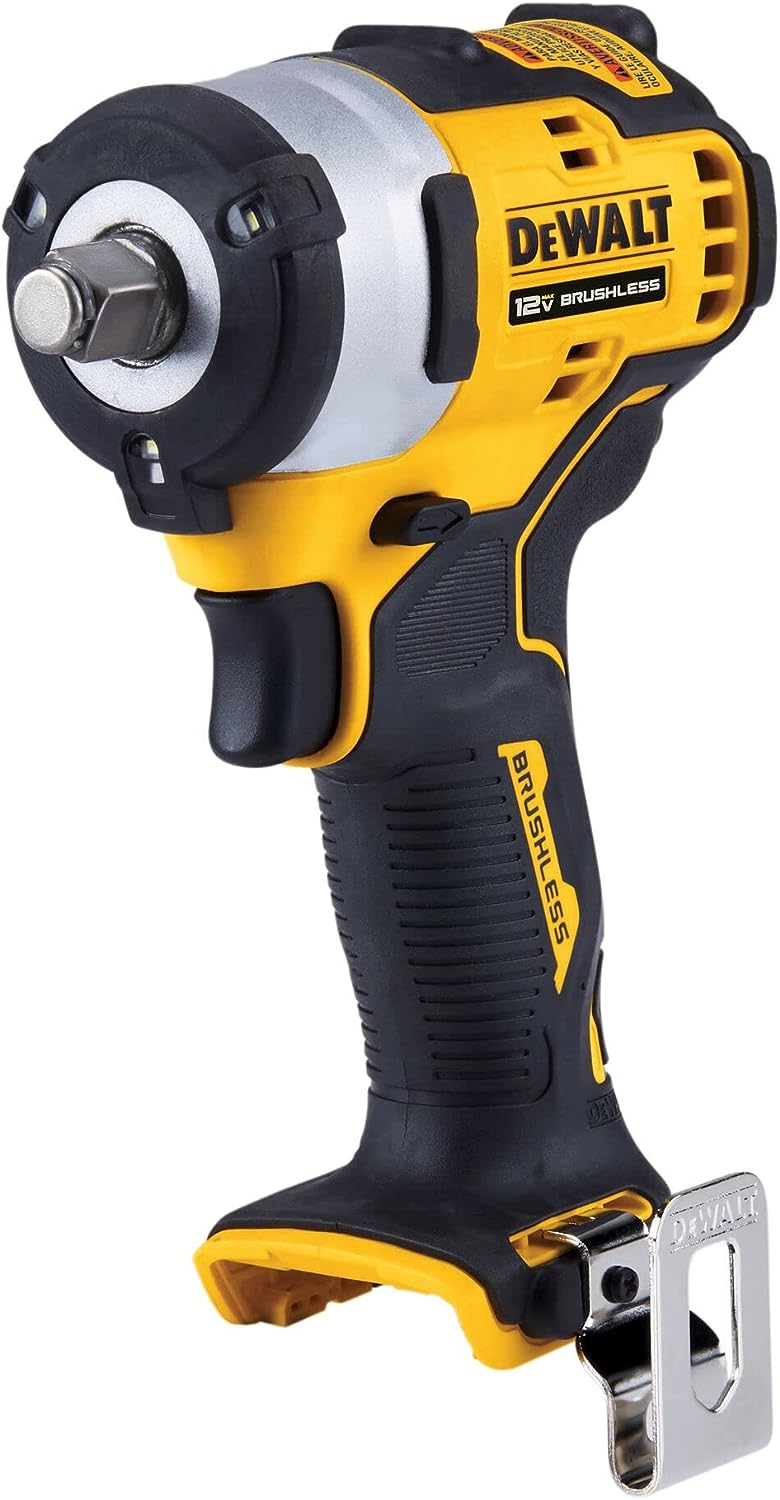 DEWALT XTREME 12V MAX Brushless 1/2in Cordless Wrench Tool Only - BLACK/YELLOW Like New