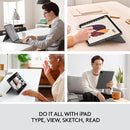 Logitech Touch iPad Pro 12.9 Backlit Keyboard Kickstand 920-010097 - Oxford Gray - Like New