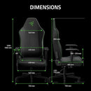 RAZER ISKUR V2 X NEWGEN ERGONOMIC GAMING CHAIR BUILT-IN LUMBAR SUPPORT - BLACK - Like New