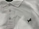TIGER WOLF 3 BUTTON POLO SHIRT - SIZE: MEN XL - WHITE - Like New