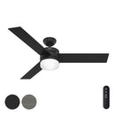 Hunter Fan 54 inch Matte Black Ceiling Fan with LED Light and - Scratch & Dent