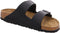 BIRKENSTOCK ARIZONA SOFT FOOTBED BIRKO-FLOR BLACK - SIZE: MEN 9 WOMEN 11 - BLACK - Brand New