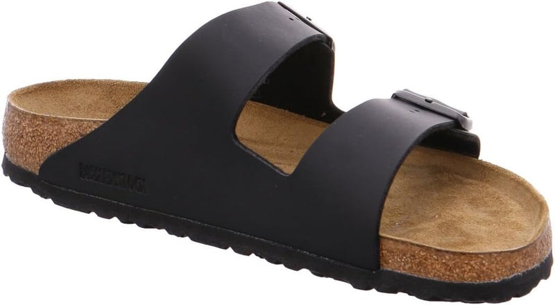 BIRKENSTOCK ARIZONA SOFT FOOTBED BIRKO-FLOR BLACK - SIZE: MEN 9 WOMEN 11 - BLACK - Brand New