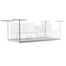 ALLOY STEEL SAFERACKS 4X8 OVERHEAD GARAGE STORAGE RACK 5-PC HOOK PACK - WHITE - Like New