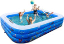 FUNAVO Inflatable Swimming Pools 100" X71" X22" Family Swimming Pool - BLUE Like New