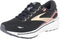 BROOKS WOMEN'S RUNNING SHOE - BLACK/ORANGE/RASPBERRY - SIZE 8 - Like New