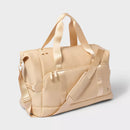 ALL IN MOTION FAUX NEOPRENE WEEKENDER BAG - CREAM - Scratch & Dent