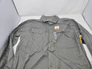 EDDIE BAUER MEN'S LICENSE TO WILL LONG SLEEVE SHIRT - SIZE: MEN L - CLOUD GRAY - Brand New