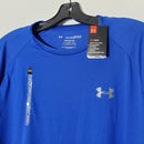 UNDER ARMOUR SHIRT MEN'S THE TECH TEE SHIRT CREWNECK SHORT SLEEVE SIZE L - BLUE - Brand New