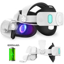 ALPHA DIGITAL NEXIGO S32 HEAD STRAP 6000 MAH BATTERY FOR OCULUS QUEST 2 - WHITE - Like New