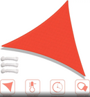 YESCOM 25FT TRIANGLE SUN SHADE SAIL CANOPY UV BLOCK COMMERCIAL - Scratch & Dent