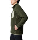 Columbia Men's Outdoor Tracks Full Zip II, Greenscape/Safari, Large - Like New