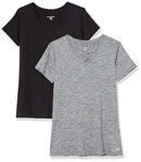 AZ0001 Amazon Women's Active Tech Stretch Short-Sleeve V-Neck 2 Pack Large - Brand New