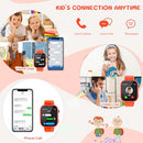 OKYUK 4G KIDS WATCH WITH SIM CARD, 47 EXCITING GAMES, TWO-WAY CALLING - ORANGE - Like New