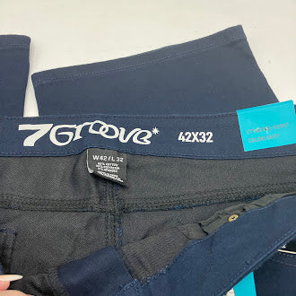 7GROOVE TRANSCEND SLIM JEANS - SIZE: MEN 42/32 - NAVY - Brand New