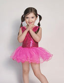Arshiner Girls Dance Tutu Dress Sparkly Sequin Ballet Leotards Cross Hot Pink - Brand New