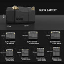 NOCO BLUETOX Lithium LiFePO4 Motorcycle Battery 12V 4Ah ATV, NLP14 - Black - Brand New