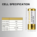 ٍLiCB A23 23A 12V Alkaline Battery 5-Pack LW-23A - GOLD/WHITE - Brand New