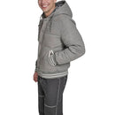 C1J05034 Champion Men's Varsity Bomber Puffer Jacket Heather Grey Wool Hoody L - Brand New