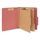 UNIVERSAL SIX-SECTION PRESSBOARD CLASSIFICATION FOLDERS UNV10270 - RED - Like New