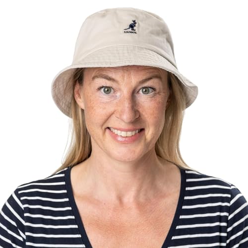 K4224HT Kangol Washed Bucket Hat, Marine Teal, Size XXL - Like New