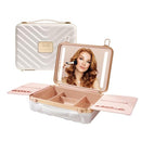 ROWNYEON Travel Makeup Train Cases with Light Up Mirror, Large Makeup Bag White - Like New