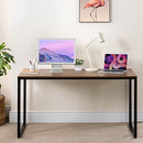 ZINUS JENNIFER 55 INCH WHITE FRAME DESK COMPUTER WORKSTATION OFFICE DESK BROWN - Like New
