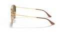 RAY-BAN RB3647N DOUBLE BRIDGE ROUND - Size 51X22 - GOLD/BROWN - Like New