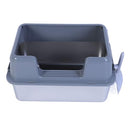 FOCKETY STAINLESS STEEL LARGE CAT LITTER BOX, 20L CAPACITY - GRAY - Like New
