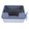 FOCKETY STAINLESS STEEL LARGE CAT LITTER BOX, 20L CAPACITY - GRAY - Like New