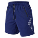 JUMP START MEN'S TRAINING SHORTS WITH ZIPPER POCKETS - SIZE: MEN XL - NAVY - Brand New