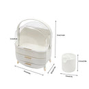 Ceraburet Makeup Organizer Storage Box Dustproof Lid Decorative - Scratch & Dent