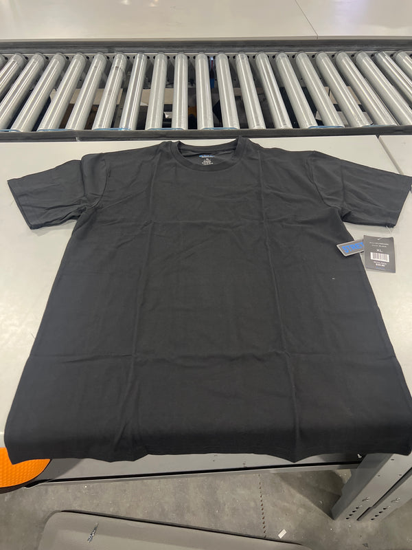 BLACK ICE PLAIN SHORT SLEEVE T-SHIRT - SIZE: MEN XL - BLACK - Brand New