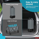 HOMGAVA COLLAPSIBLE FOLDING WAGON HEAVY DUTY,FOLDABLE UTILITY CART WITH WHEELS - Like New