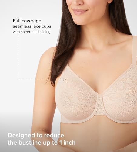 WACOAL WOMEN'S VISUAL EFFECTS UNLINED BRA - SIZE 36C - SAND - Like New