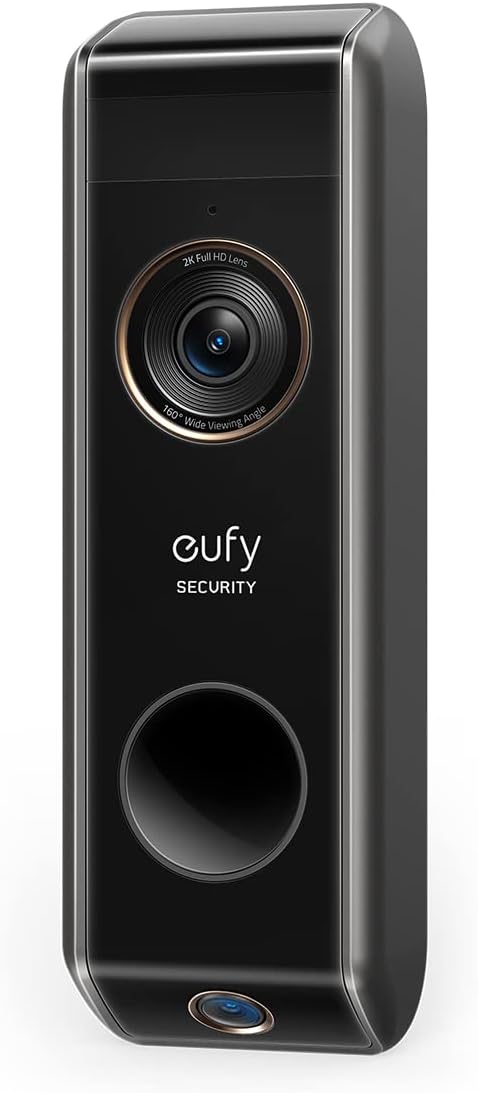Eufy Security Video Doorbell S330 Security Camera T8213181 - Black - Brand New