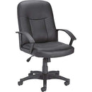 Lorell Leather Managerial Mid-Back Chair - Brand New